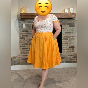 Sunny Yellow A-Line Dress